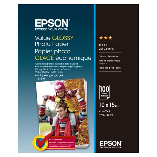 Выгодная цена на фотобумагу Epson Value Glossy Photo Paper!