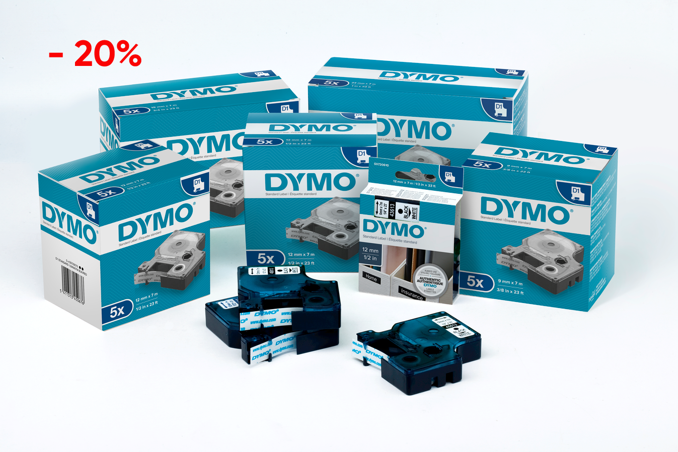 Минус 20% на продукцию DYMO до 31 декабря 2019г.